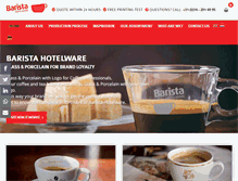 Tablet Screenshot of barista-hotelware.com